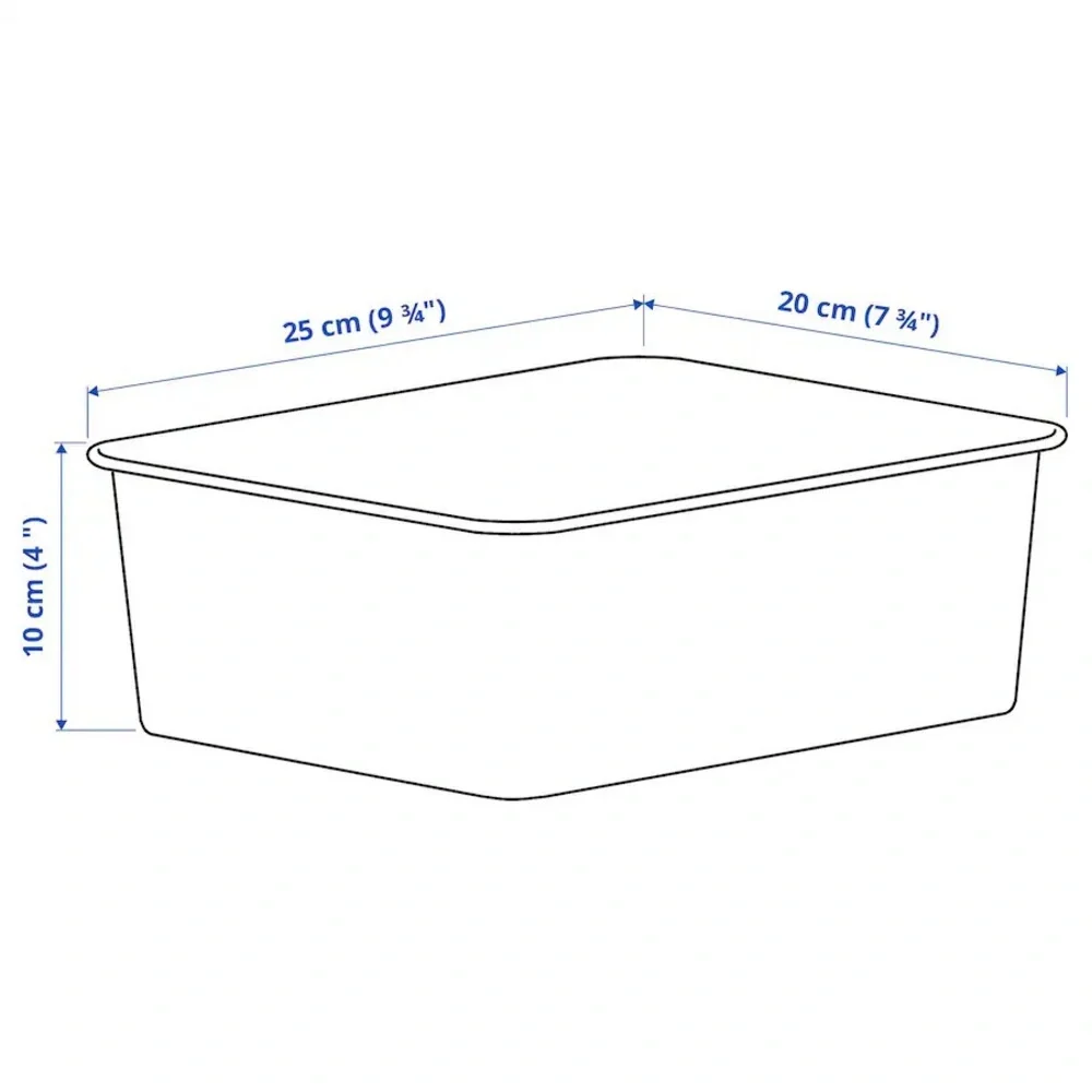 Cream Storage Bins Set of 10  7 ¾x9 ¾x4 